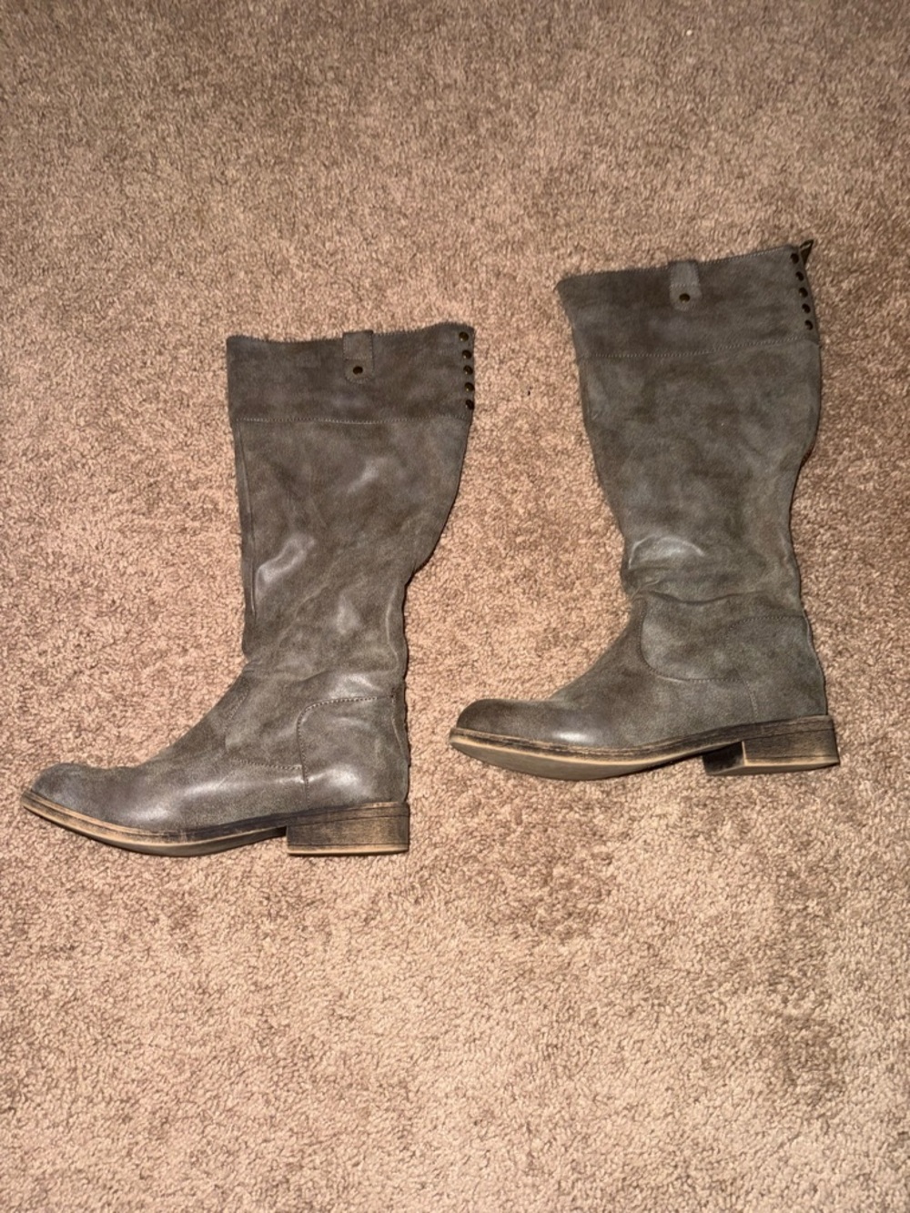 Madden Girl Women's Tall Grey Boots